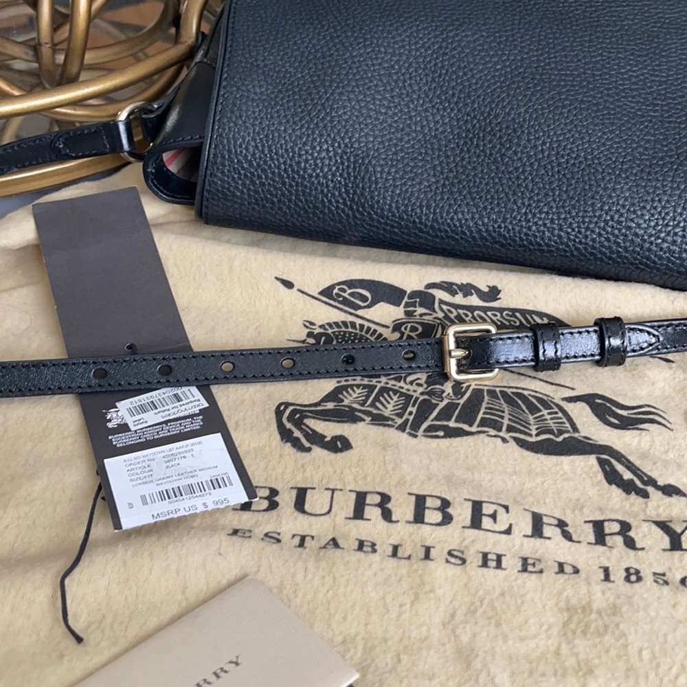Burberry hobo black leather bag - Picture 16 of 16